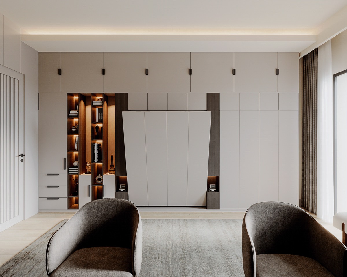 Interior visualisation: study room, view 8 of 10