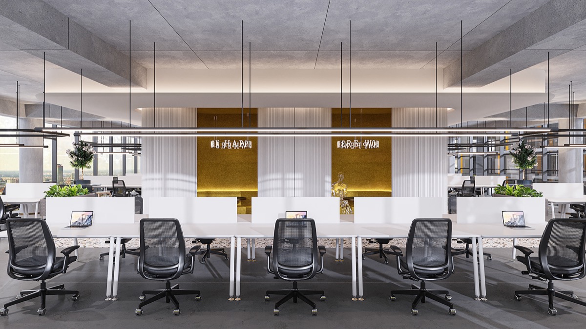 Interior visualisation: office, view 9 of 12