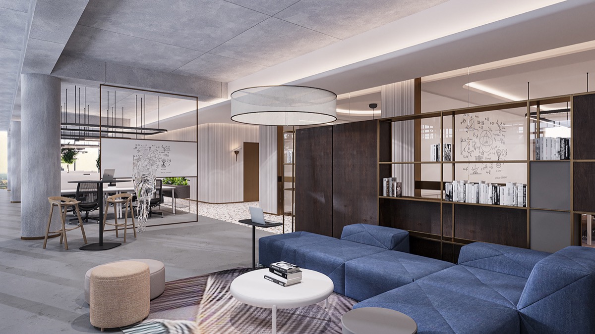 Interior visualisation: office, view 4 of 12