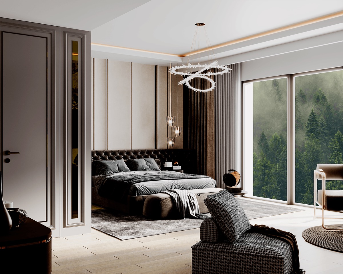 Interior visualisation: bedroom, view 2 of 10