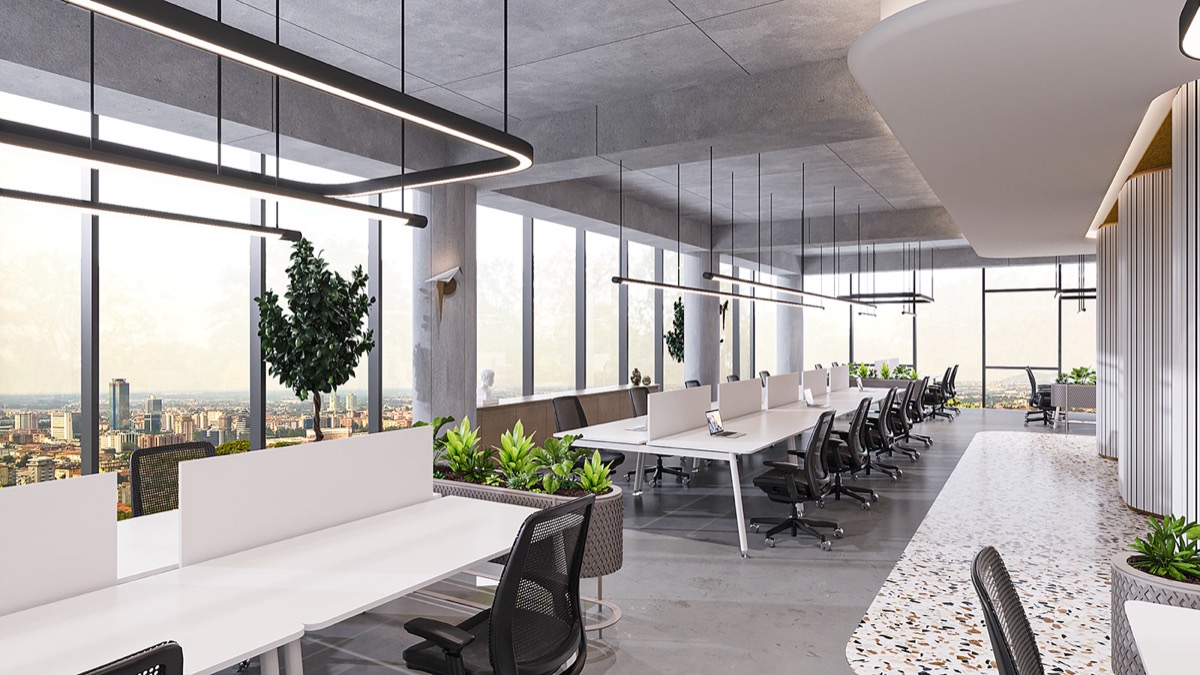 Interior visualisation: office, view 6 of 12