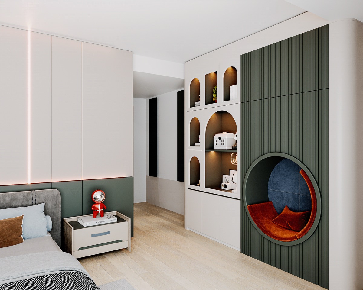 Interior visualisation: Children’s room, view 4 of 8