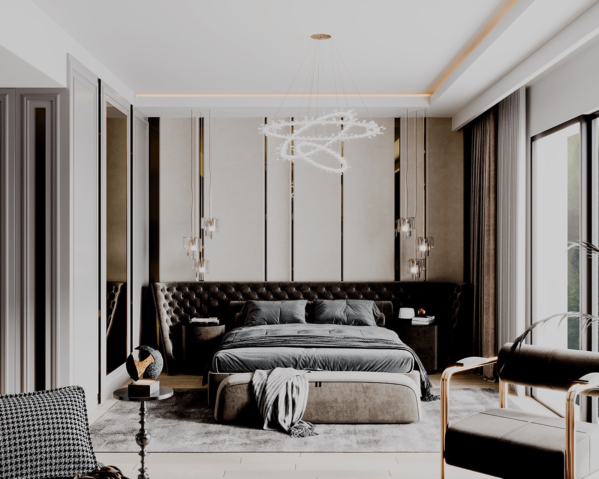Interior visualisation: bedroom, view 4 of 10