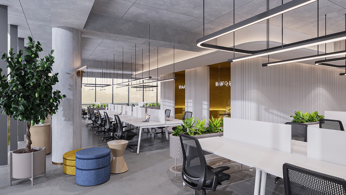 Interior visualisation: office, view 5 of 12