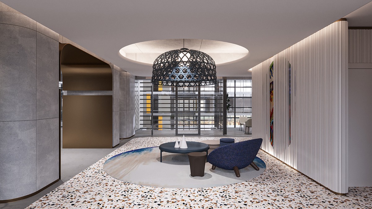 Interior visualisation: office, view 3 of 12