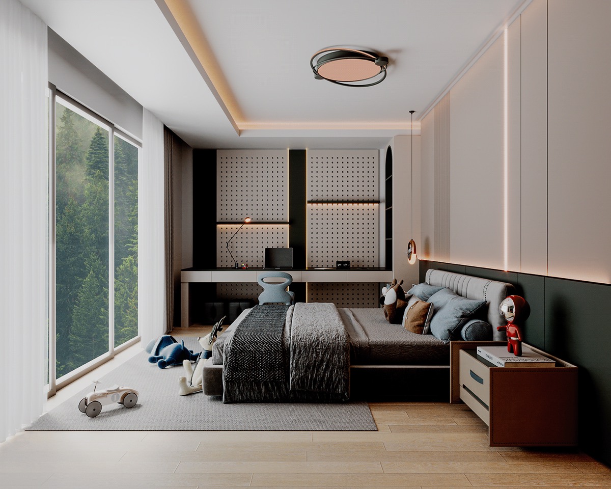 Interior visualisation: Children’s room, view 2 of 8