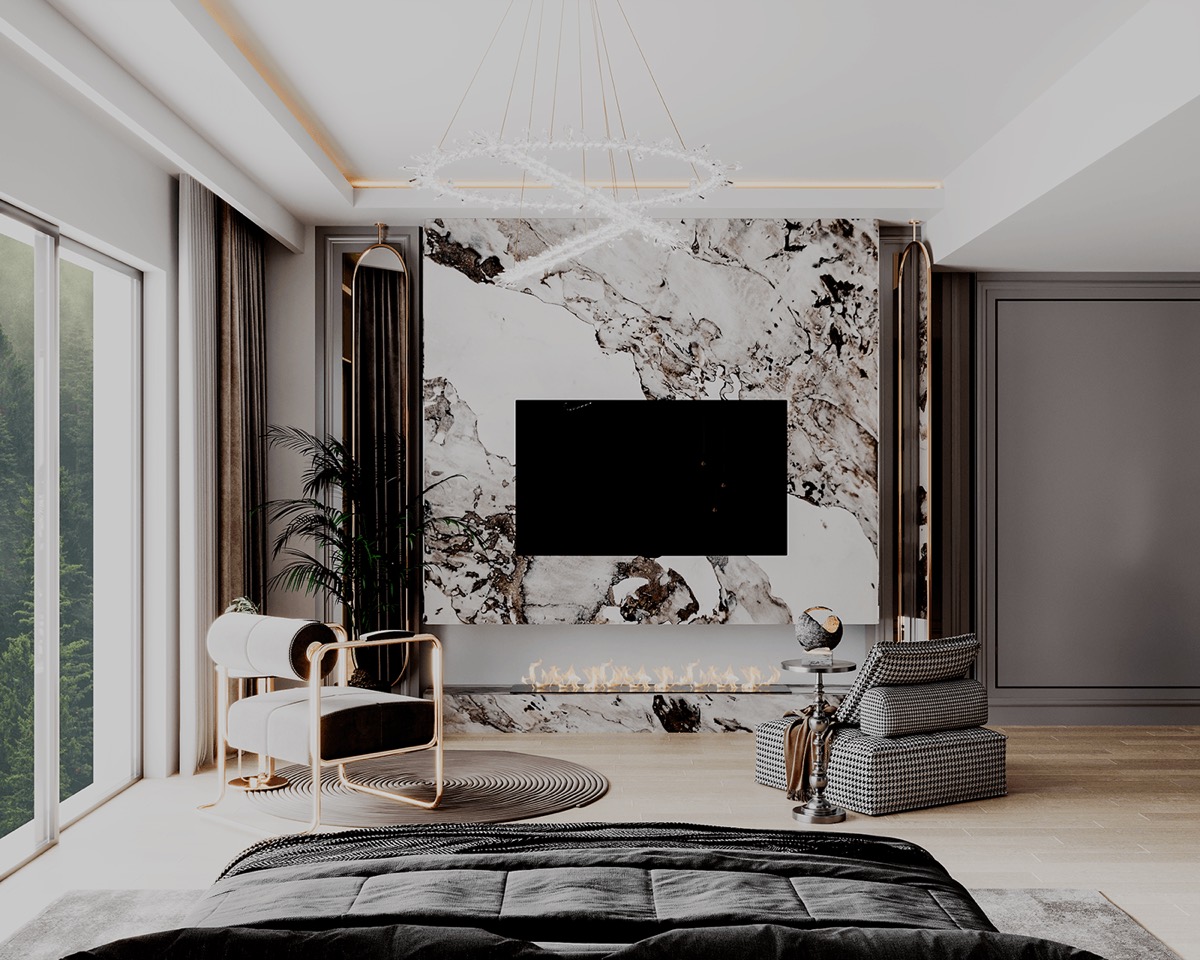 Interior visualisation: bedroom, view 5 of 10